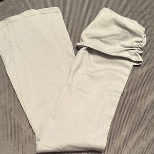 OQQ Light Gray Knit Pants